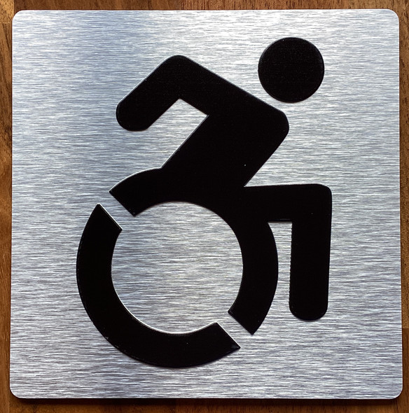 Accessible Symbol With Sign with Raised Letters Sign