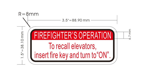 FIREFIGHTER'S OPERATION TO RECALL ELEVATORS
