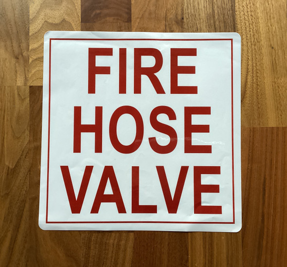 FIRE HOSE VALVE STICKER
