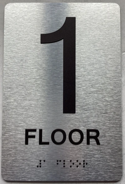 1st floor - 12th floor  SILVER, 6x9 inch , park ave line  Aluminum Double-Sided Tape