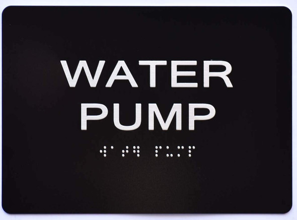 Water Pump Sign Ada Sign