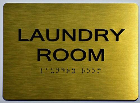 Laundry Room Sign -Tactile Signs Tactile Signs   The Sensation line Ada sign