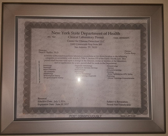 NYS Permit Frame