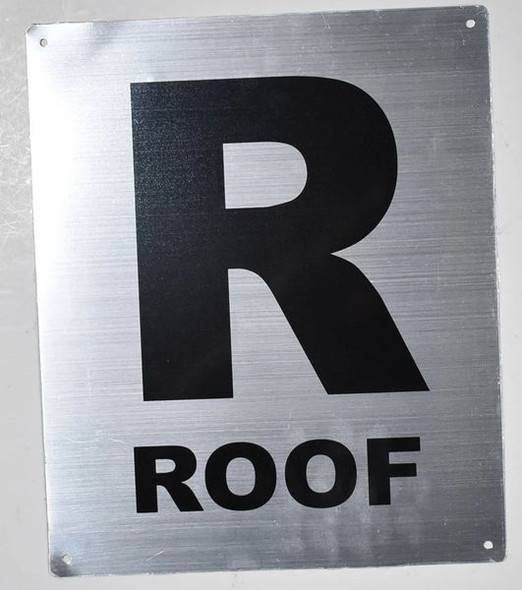 ROOF Sign Silver,