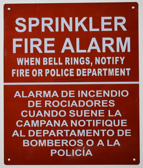 Sprinkler FIRE Alarm When Bell Rings