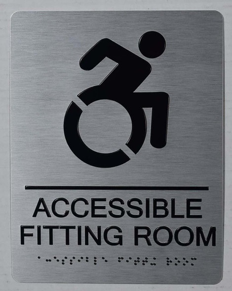 ACCESSIBLE Fitting Room Sign -Tactile Signs -The Sensation line Ada sign