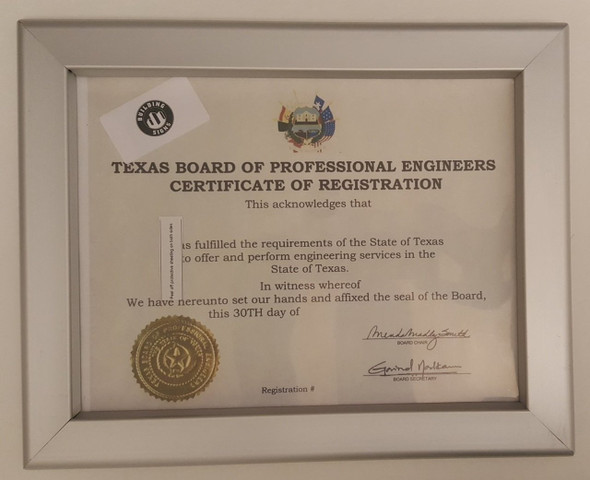 Business license frame Virginia Business license frame Virginia