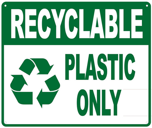 Recyclable Plastic ONLY