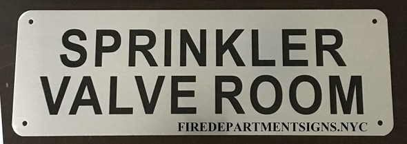 SPRINKLER VALVE ROOM SIGN