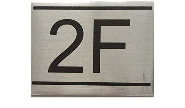 APARTMENT Number Sign  -2F-