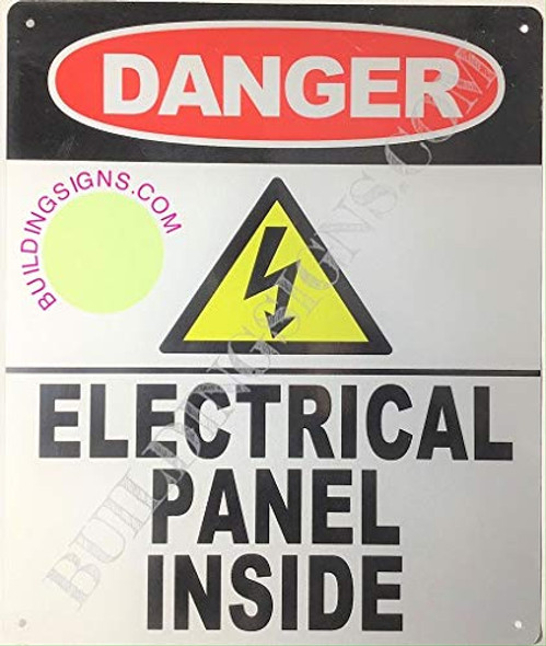 Danger- Electric Panel Inside Sign