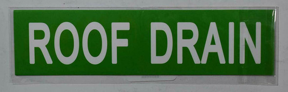ROOF Drain (Sticker Green)