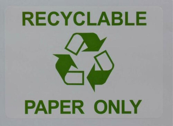 Recyclable Paper Only Sticker (Sticker)