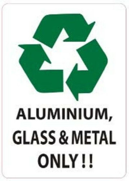 Aluminum Glass and Metal ONLY Sticker (Sticker)