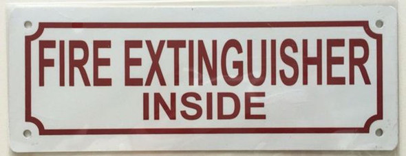 Fire Extinguisher Inside Sign