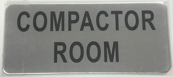 COMPACTOR ROOM SIGN-The Mont argent line.
