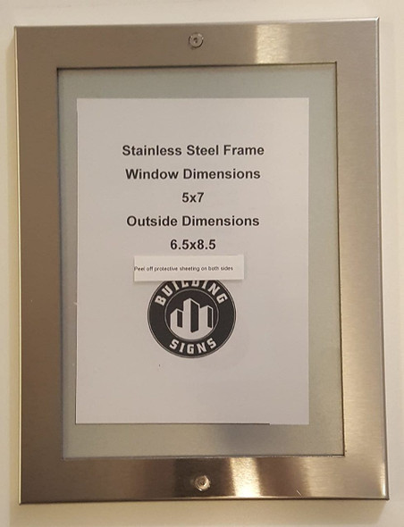 DIRECTORY FRAME  stainless Steel