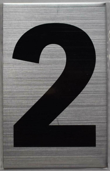 Apartment Number Sign  Two (2)