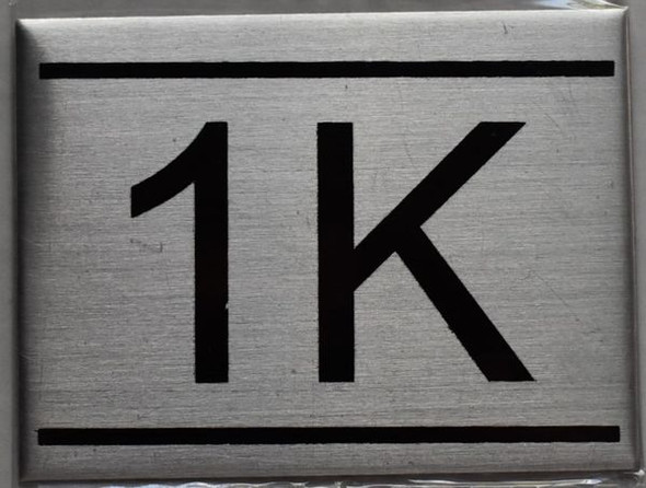 Apartment number sign