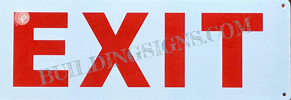 Signage EXIT  (Reflective, Aluminum)