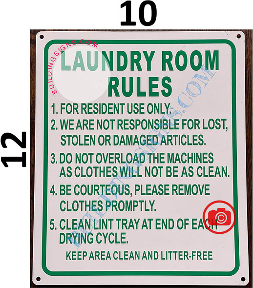 LAUNDRY ROOM RULES