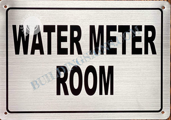 Water Meter Room Sign