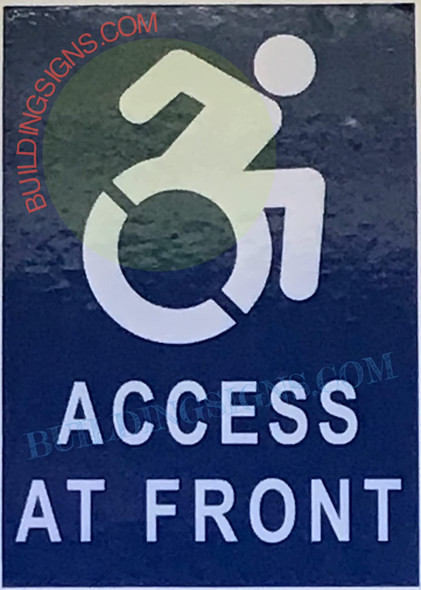 Access at Front STICKERSTICKER