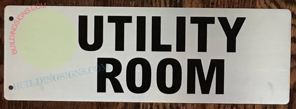 SIGN Utility Room-Two-Sided/Double Sided Projecting, Corridor and Hallway
