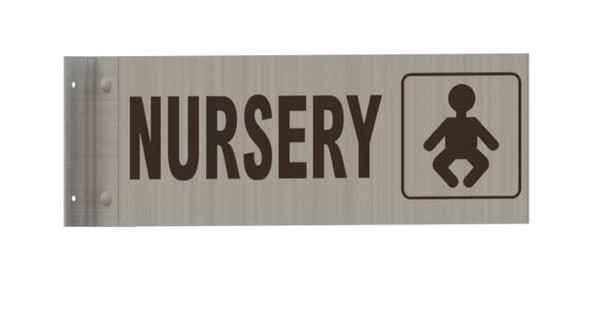 Nursery SIGNAGE-Two-Sided/Double Sided Projecting, Corridor and Hallway SIGNAGE