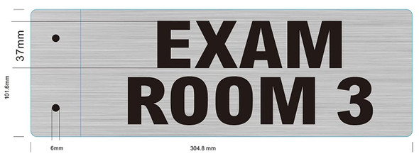 SIGN EXAM Room 3 Sign-Two-Sided/Double Sided Projecting, Corridor and Hallway