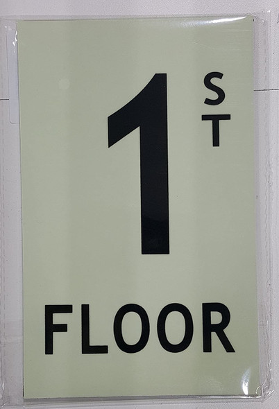 Floor number 1 / GLOW IN THE DARK "FLOOR NUMBER"