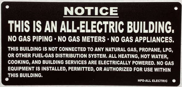 ALL ELECTRIC BUILDING : HPD required package BLACK METAL Aluminum BLACK ROCK)- BLACKROCK LINE -