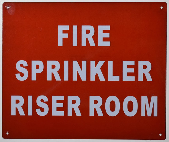 FIRE SPRINKLER RISER ROOM Signage