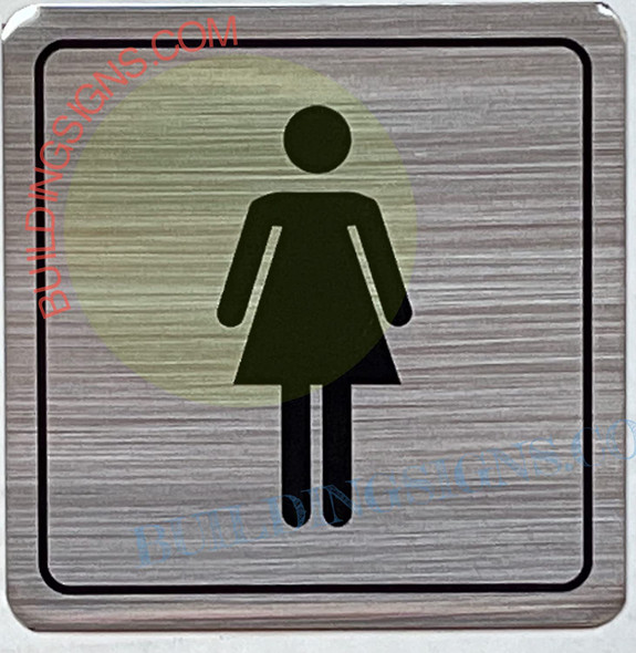 MEN AND WOMEN RESTROOM SYMBOL DOOR SIGN