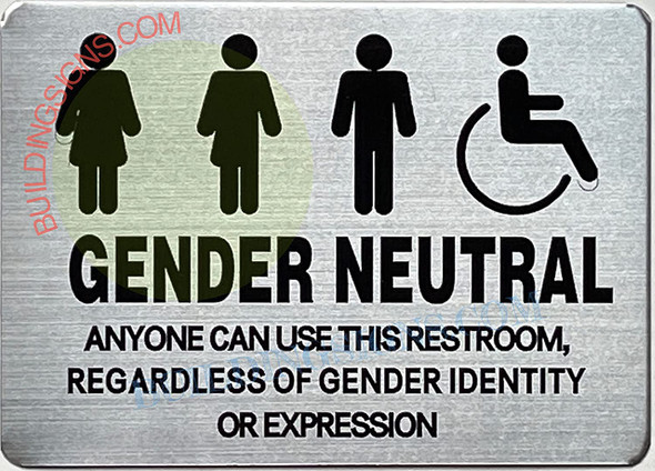 GENDER NEUTRAL RESTROOM SIGN