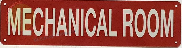 MECHANICAL ROOM SIGN, Fire Safety Sign