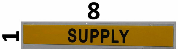 Pipe Marking- Supply  (Sticker Yellow)