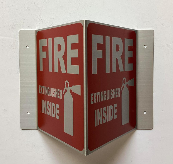 Corridor Fire exitgnsher inside Signage-Fire exitgnsher inside Hallway Signage -le couloir Line