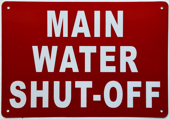 MAIN WATER SHUT-OFF