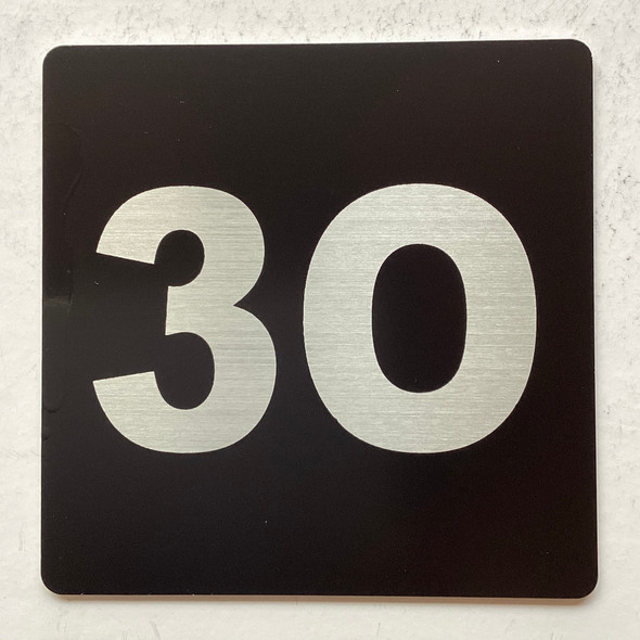 Apartment number 3O sign