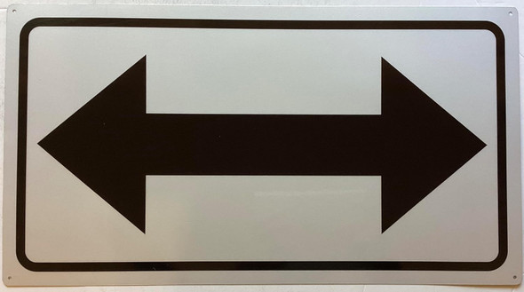 BOTH SIDE サイン ジェノ Bidirectional Arrow SIGN - ARROW SIGN BOTH SIDES SIGN (REFLECTIVE