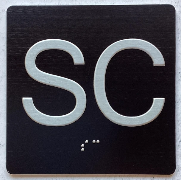ELEVATOR SUB CELLAR SC FLOOR SIGN
