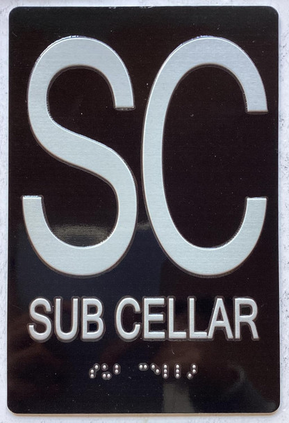 FLOOR NUMBER SUB CELLAR FLOOR SIGN