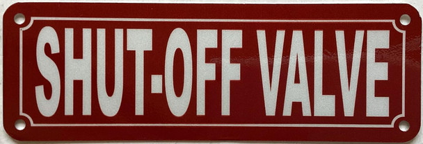 SHUT-OFF VALVE SIGN
