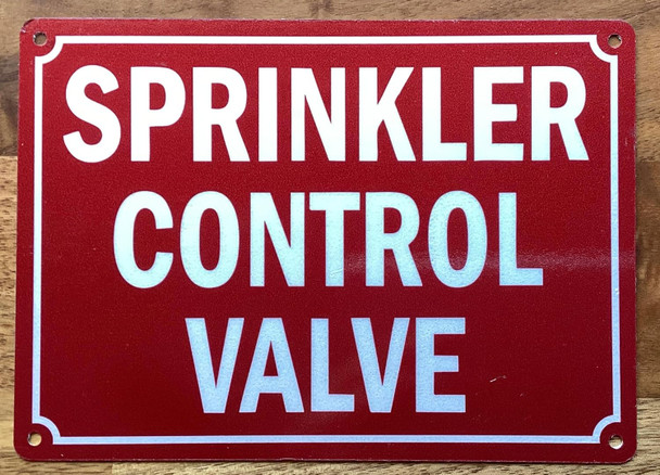SPRINKLER CONTROL VALVE SIGN