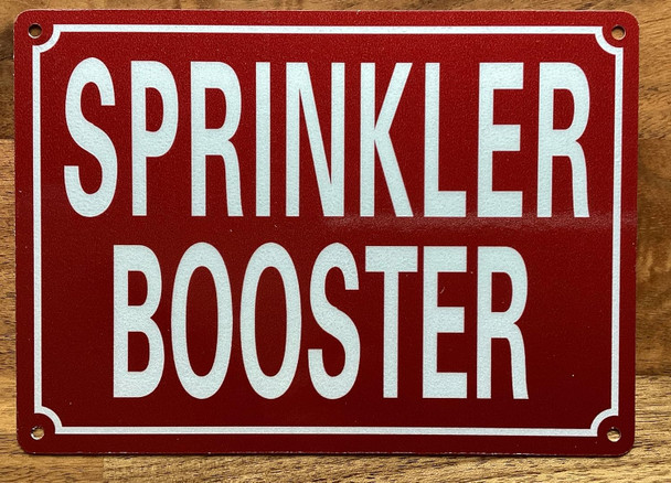 SPRINKLER BOOSTER SIGN