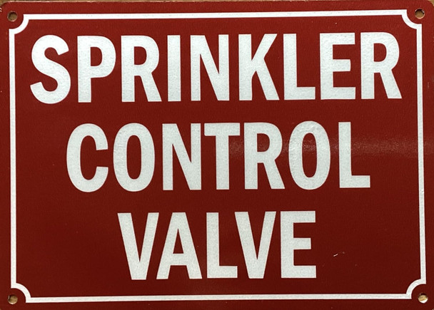 SPRINKLER CONTROL VALVE SIGN