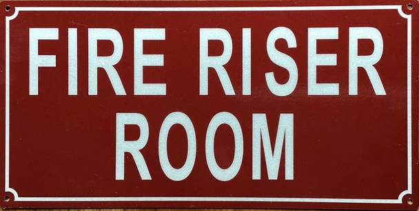 FIRE RISER ROOM SIGN
