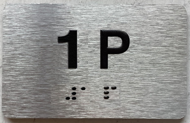 APT NUMBER 1P SIGN-UNIT NUMBER SIGN WITH RAISED LETTERS