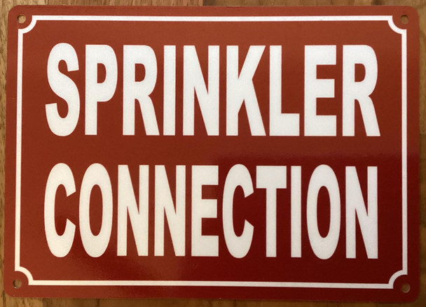 SPRINKLER CONNECTION SIGN